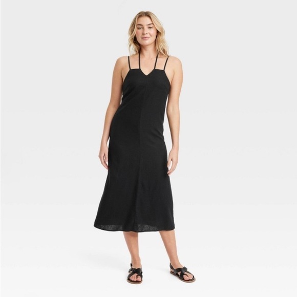 Women's Linen Midi Sundress - Universal
Thread™ Black new - Picture 1 of 6